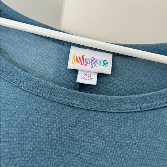 High/Low Blue Color Block Dress - Picture 3 of 4